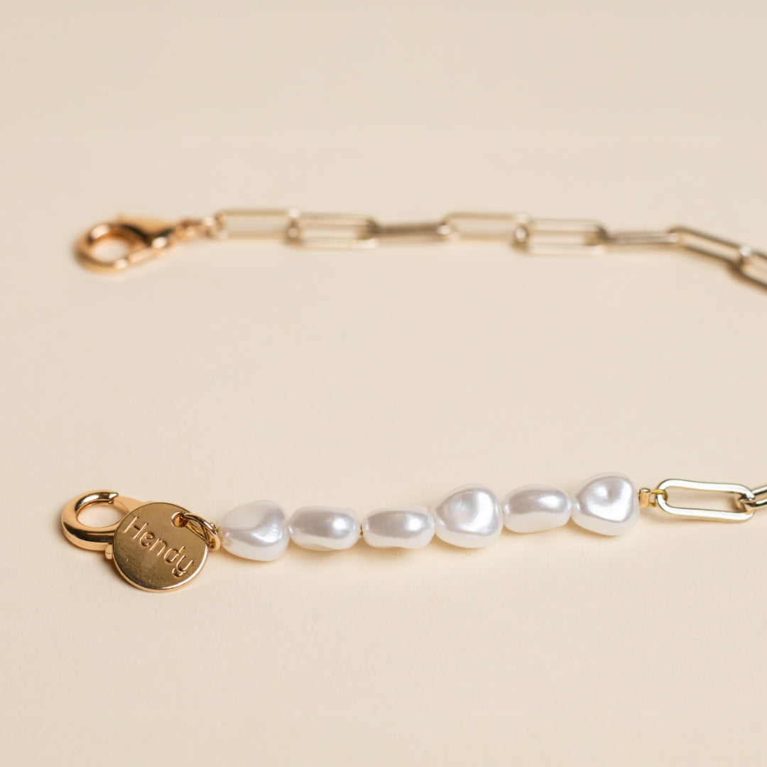 Pearl Gold Short Telefoonketting