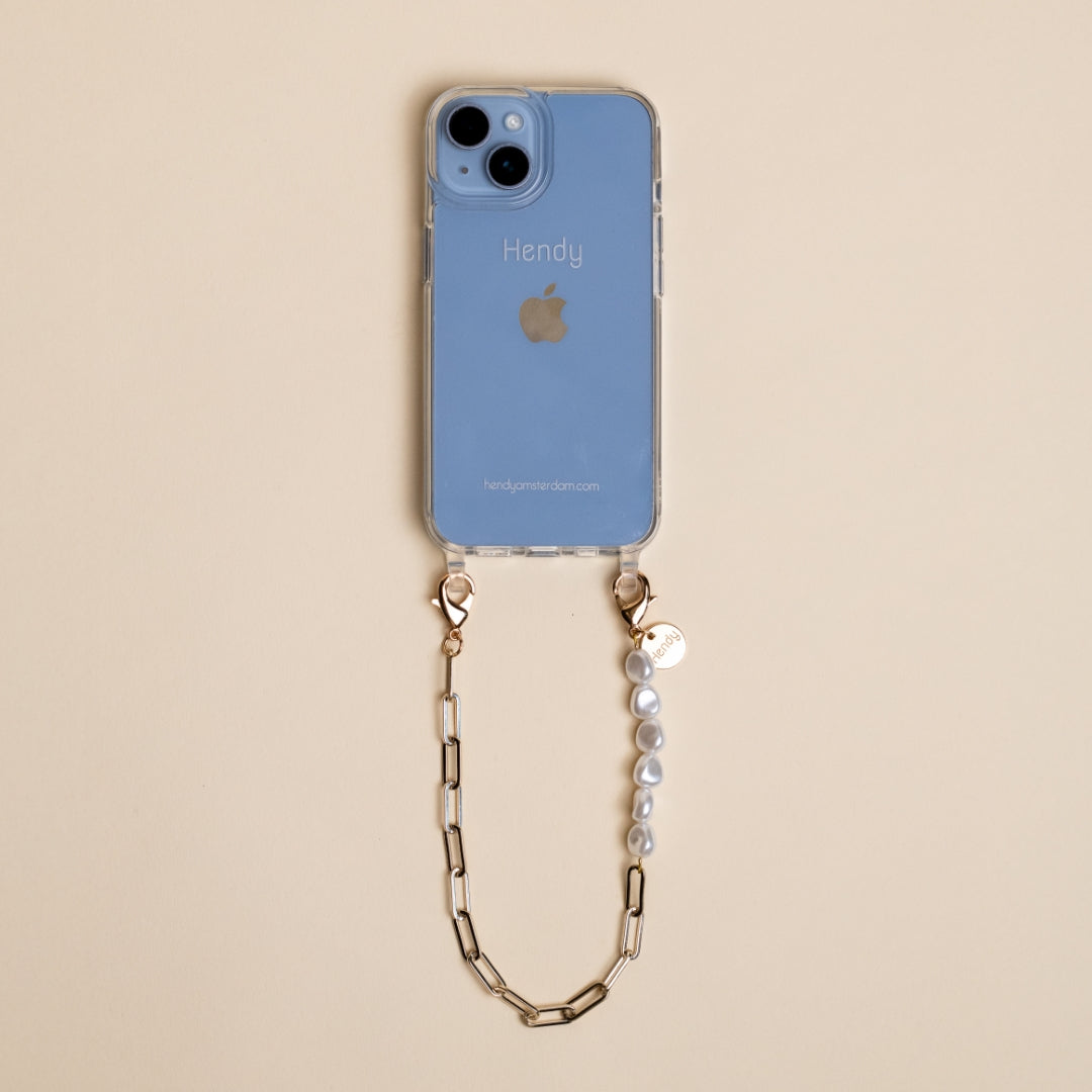 Pearl Gold Short Telefoonketting