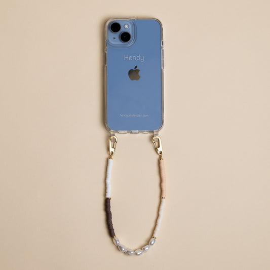 BEIGE MIXED SHORT KOORD MET CASE