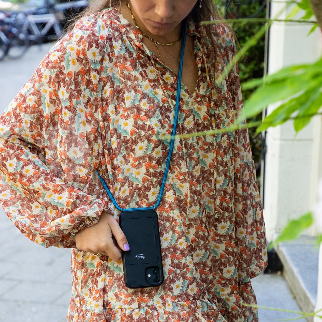 Petrol Blue Sophisticated Telefoonketting