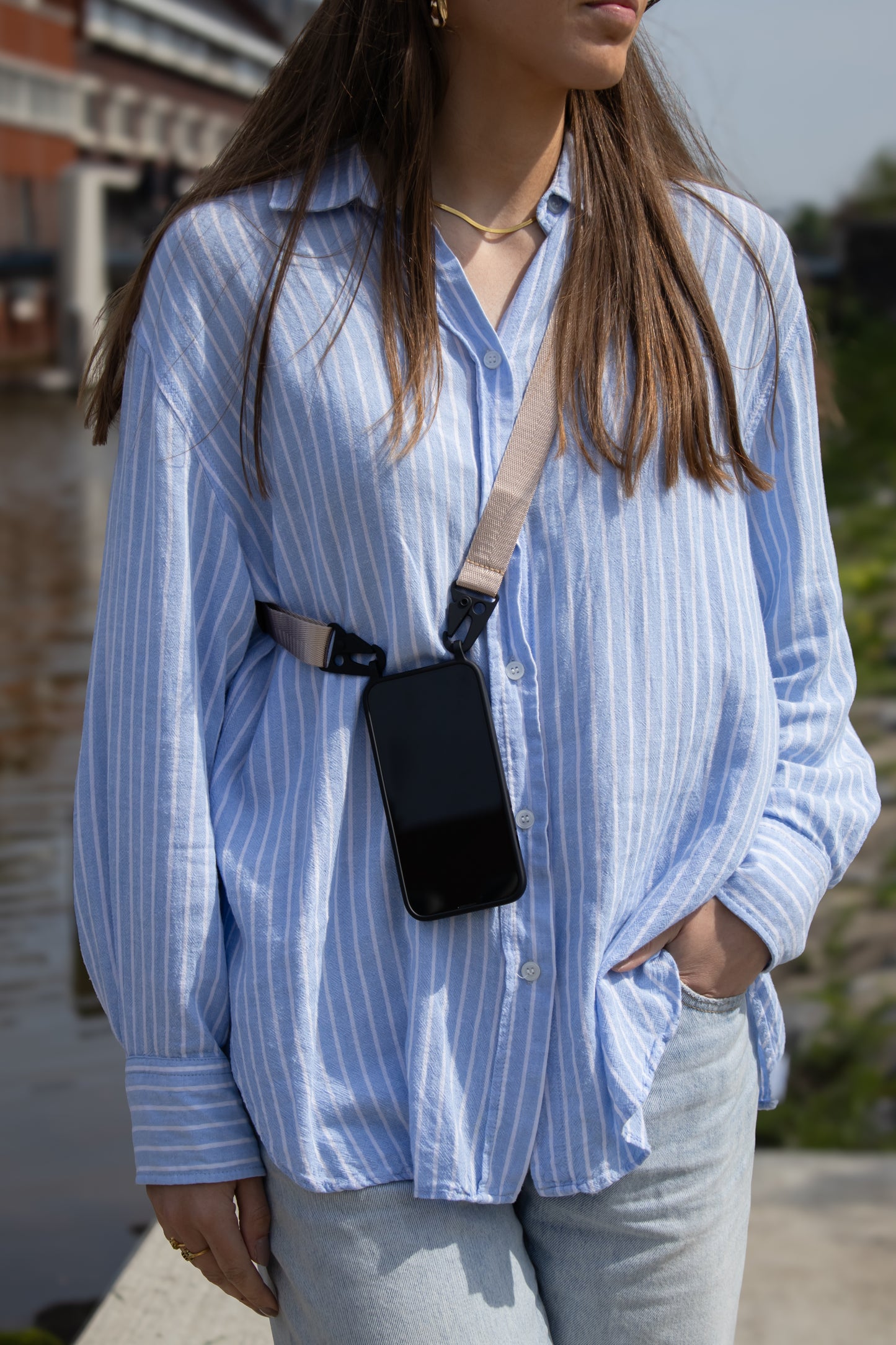 Taupe Switch Telefoonketting