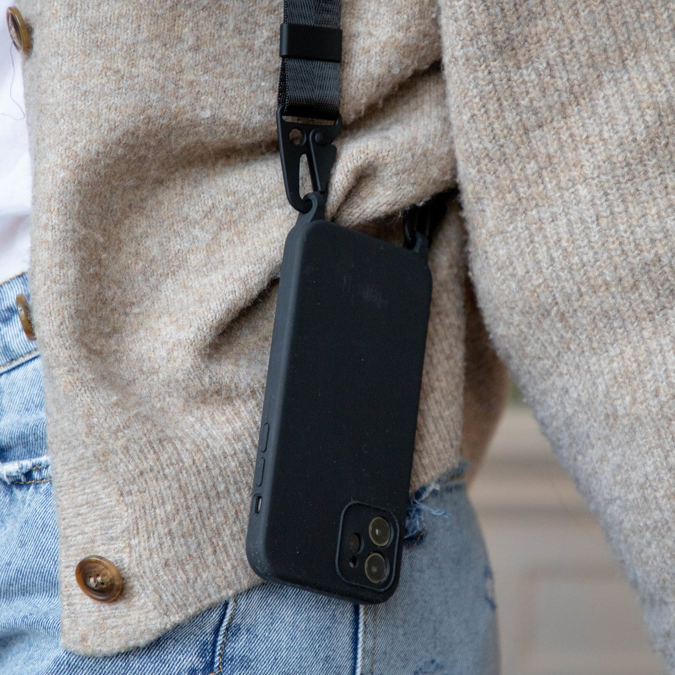 Black Switch Telefoonketting