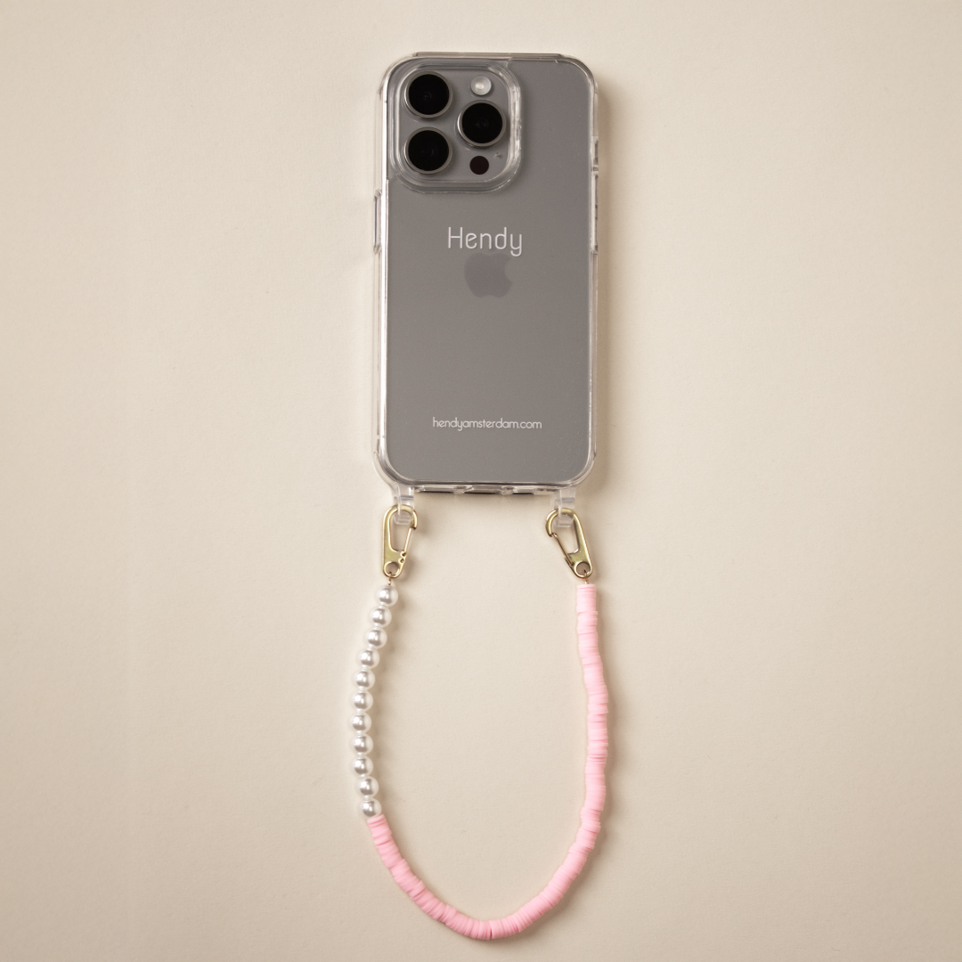 Shiny Pink Telefoonketting