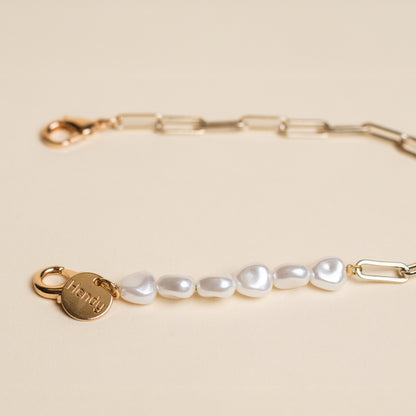 Pearl Gold Short Telefoonketting
