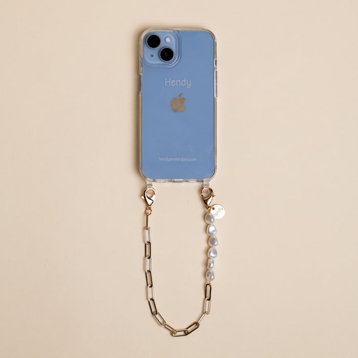 PEARL GOLD SHORT KOORD MET CASE