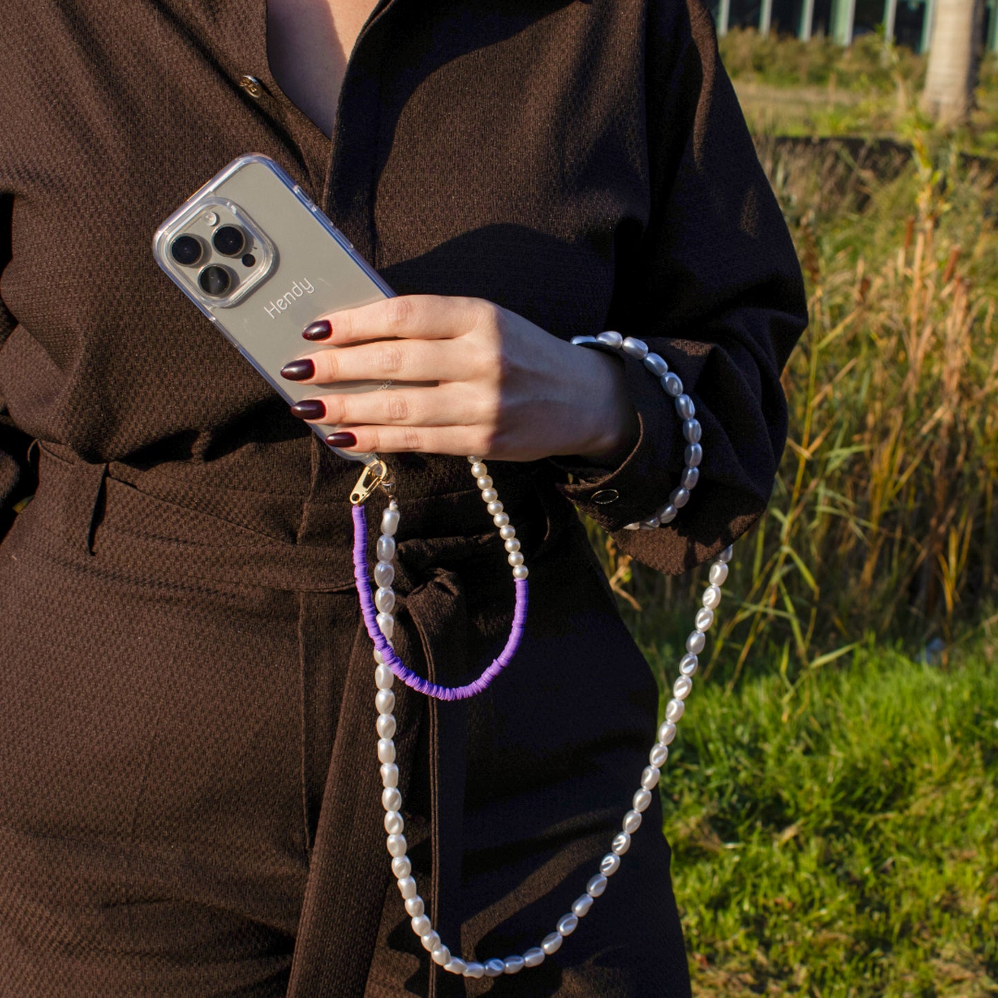 Shiny Purple Telefoonketting