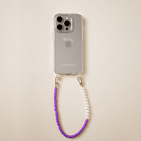 SHINY PURPLE KOORD MET CASE