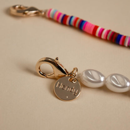 Pearl Rainbow Short Telefoonketting